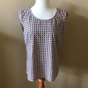 Pink, Navy & Cream Top